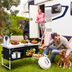 Hengda Cucina Da Campeggio 2 Scomparti 2 Ripiani - Armadio Da Cucina, Cucina Da Campeggio -Barbecue Forniture Negozio 97826387 5