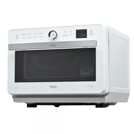 WHIRLPOOL JT469WH - Microonde Jet Chef - 33 L - 6 ° SENS Combi Crisp Steam - Acciaio Inossidabile - Piatto Girevole 36 Cm - Bianco 3 WHIRLPOOL JT469WH - Microonde Jet Chef - 33 L - 6 ° SENS Combi Crisp Steam - Acciaio Inossidabile - Piatto Girevole 36 Cm - Bianco