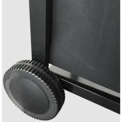 Garden Max Gas Plancha - 3 Luci - Su Un Carrello - Acciaio Smaltato - 60 X 35 Cm - Nero -Barbecue Forniture Negozio 99472653 3