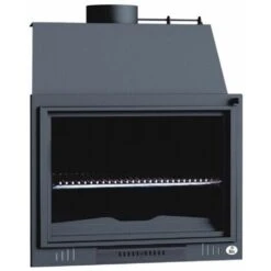 Barbecue BBQ Focolare Aperto Senza Porta A Legna 70 Cm - Portacenere Estraibile